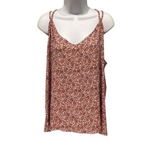 Papermoon Coral Floral Print Women’s Tank Top Size XXL New with Tag